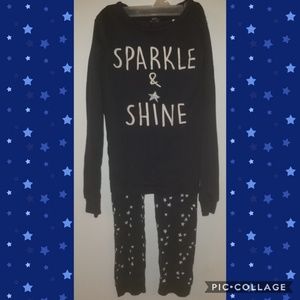 Dark blue girl's 2 pc pajama set🤩